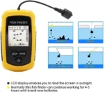 Portable 100 M Sonar Fish Finder with Alarm & Wide Coverage - Image 3