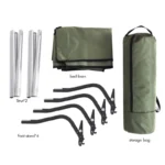 Ultralight 150 kg Camping Cot: Compact, Widened Comfort Bed - Image 3