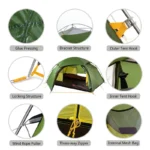 Ultralight Cloud Peak 2-Person Waterproof Tent for Adventure - Image 4