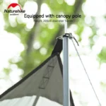 5-8 Persons Tarp Camping Hexagonal Canopy Dovetail Shape Outdoor Windproof Tourist Awning Silver Coating Oxford Cloth - Image 2