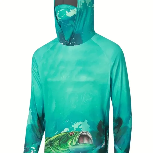 Hooded Fishing Shirt for Men - Ultimate UV Protection Jersey