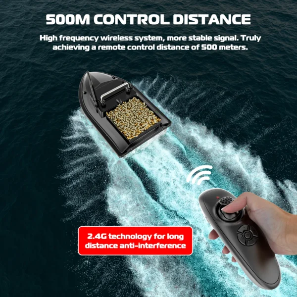 V050 Remote Control Bait Boat: Master Night Fishing Adventures