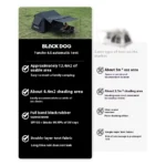 BLACKDOG Automatic Tent Outdoor Camping Black Coated Waterproof with Sun Shelter Quick Open Setup Picnic Family Tent - Image 4