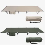 Ultralight 150 kg Camping Cot: Compact, Widened Comfort Bed