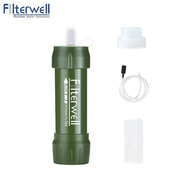 Hydration Hero: Filterwell Mini Water Filter Straw for Adventures