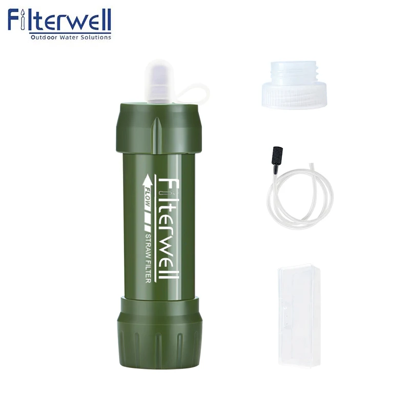 Hydration Hero: Filterwell Mini Water Filter Straw for Adventures
