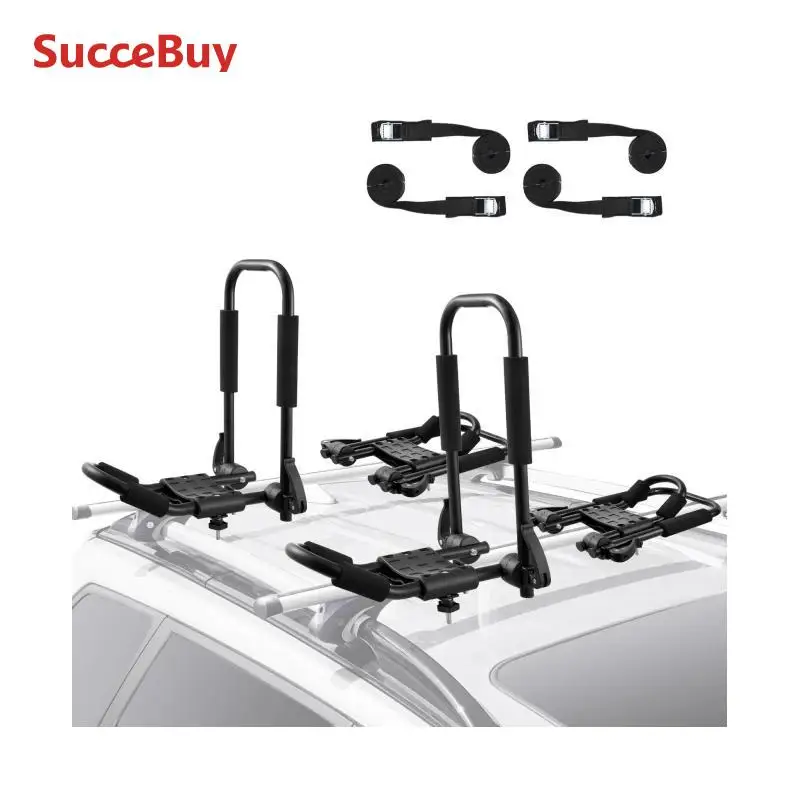 Adventure-Ready Succe Buy Kayak Roof Rack - Quick Fold J-Bar Design