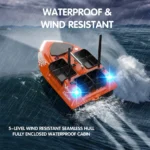 MBLN Bait Boat: 500 m Range, 4 Hoppers for Night Fishing Fun - Image 6