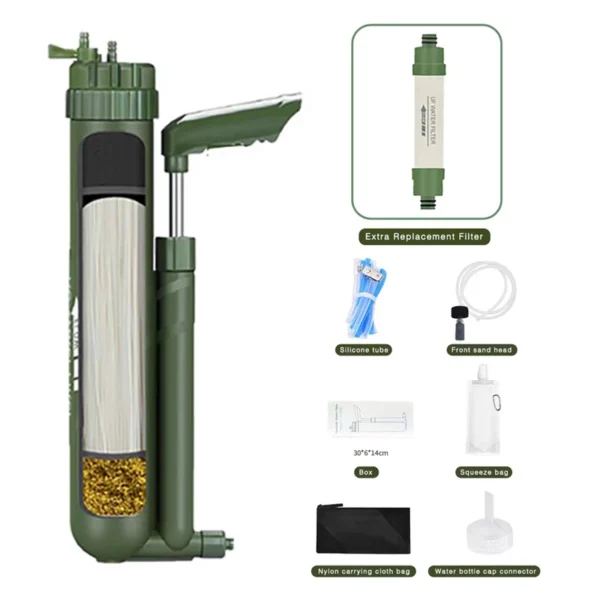 Adventure-Ready Filterwell Hand Pump: Pure Water Anytime!