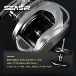 Seasir Megacuda Baitcasting Reel - 15 KG Drag, Smooth 6.5: 1 Ratio - Image 6