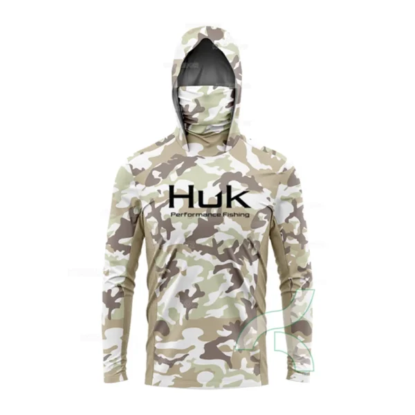 Ultimate HUK Fishing Shirt: UPF 50+ Hooded Sun Protection