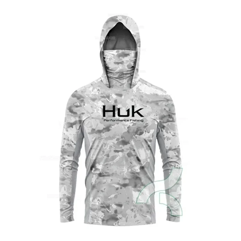 HUK Long Sleeve Fishing Shirt with UPF 50+ Sun Protection