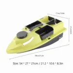 YOSOO Remote-Controlled Bait Boat with LED & 2 KG Capacity - Image 3