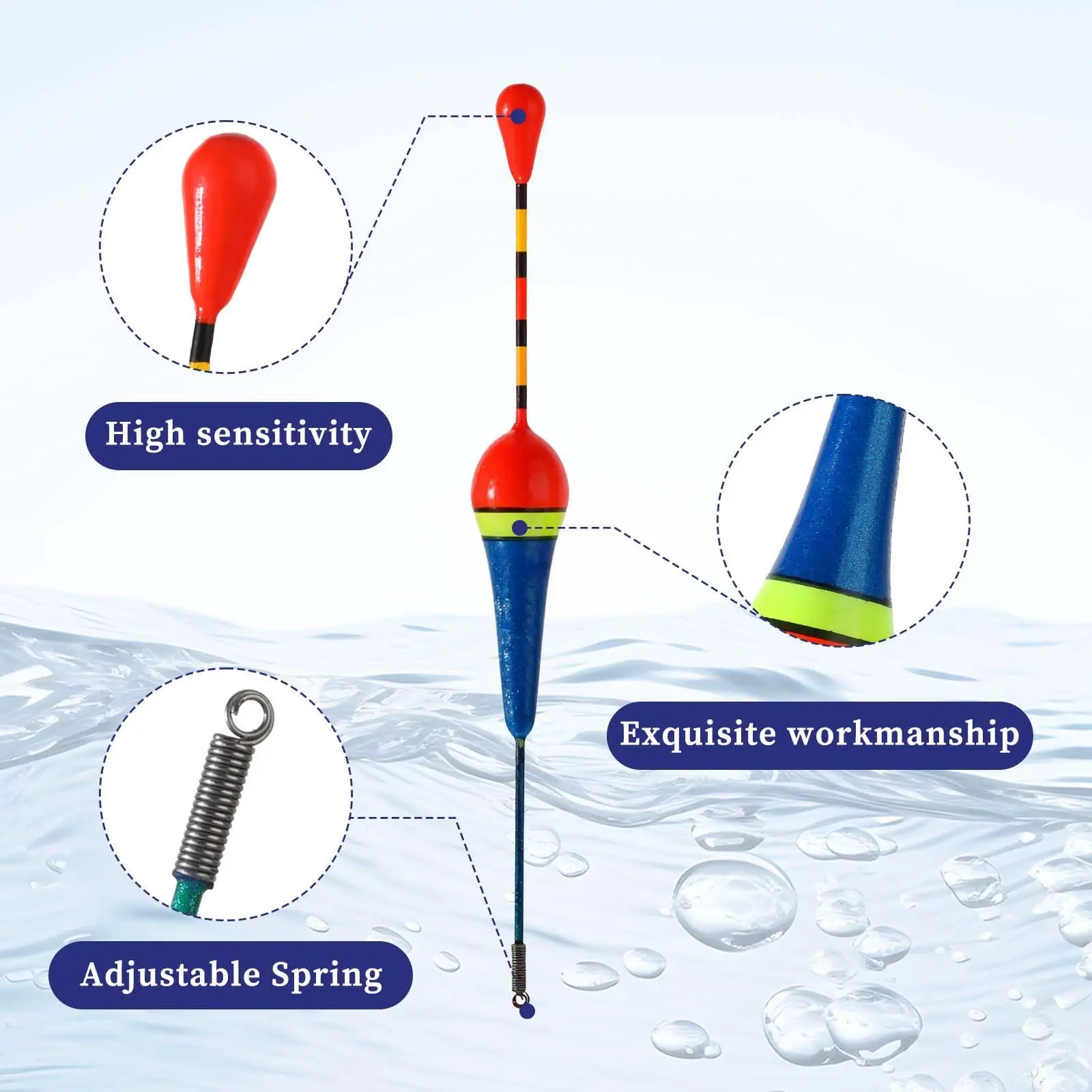 Trout Fishing Made Easy: 10 Durable Oval Foam Buoys