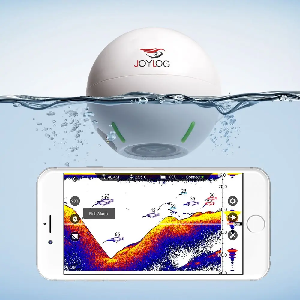 Revolutionize Fishing with JOYLOG Smart Sonar Finder 40 m Depth
