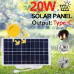 Sun-Powered Adventure: 20 W Portable Solar Charger for Devices
