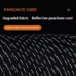 Noble Eagle Reflective Paracord Rope - 550 lb Tactical Strength - Image 3