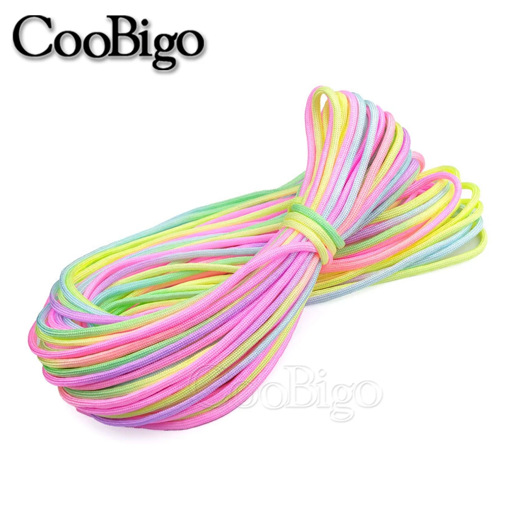 Vibrant 4 mm Light Rainbow Paracord - Adventure-Ready Gear