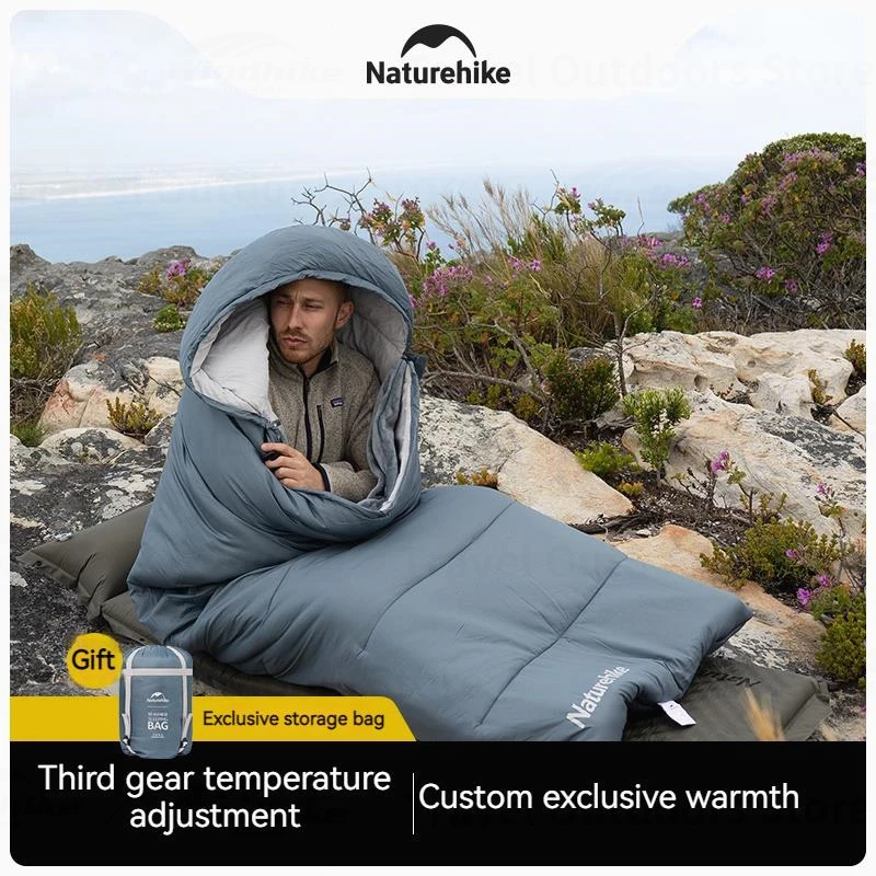 Versatile Double Layer Sleeping Bag with Removable Flannel Liner