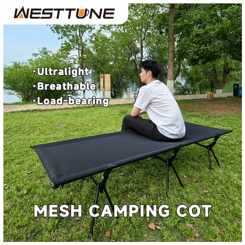 Ultralight Mesh Camping Cot for Adventurous Sleep Anywhere