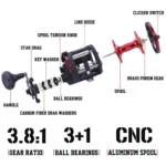 Sougayilang Baitcasting Reel - 28 kg Drag, Smooth Trolling Action - Image 6