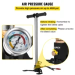 SucceBuy 3 Stage PCP Pump + Pressure Gauge 4500PSI Tire Kayak Ball Inflatable Air Gun Filling Stirrup High Pressure Hand Pump - Image 4