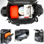 Versatile Black Fishing Tackle Bag with Rod Holder & Comfort Straps - Image 4