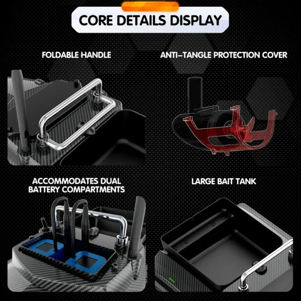 MBLN RC Bait Boat: GPS Precision for Effortless Fishing Adventures