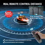 MBLN Bait Boat: 500 m Range, 4 Hoppers for Night Fishing Fun - Image 4