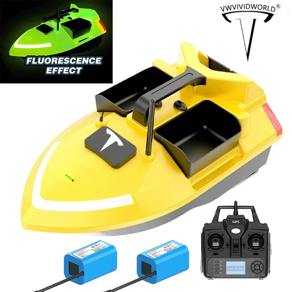 Revolutionary VWVIVIDWORLD 24000 m Ah GPS RC Fishing Bait Boat