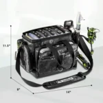 Camouflage Fishing Square Bag with 4 Tackle Boxes Ready for Adventure - Image 4