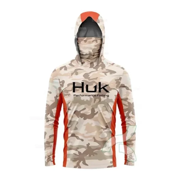 HUK Long Sleeve Fishing Shirt with UPF 50+ Sun Protection