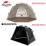 -BLACKDOG Beach Automatic Tent Lightweight Outdoor Travel Family Camping Tent Waterproof Sunscreen Awning Quick Open