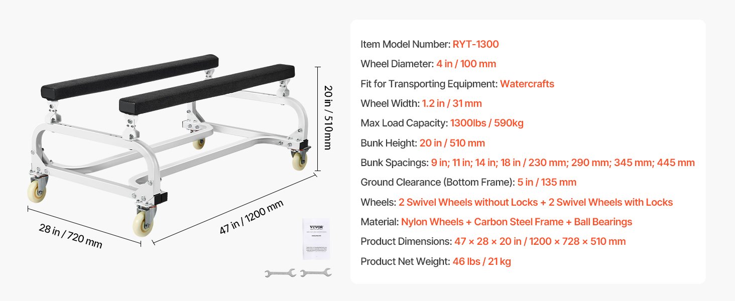 product MTTTC1300B00T70CC watercraft dolly a100 1.11