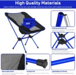 Compact Aluminum Folding Chair for Stylish Outdoor Comfort - Image 2