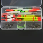 Versatile 15 PCS Fishing Float Buoys with Tackle Box & Hooks - Image 5