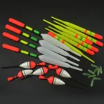 Versatile 15 PCS Fishing Float Buoys with Tackle Box & Hooks - Image 2
