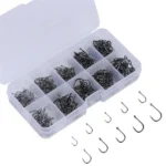 Elevate Your Fishing Game: 100 Premium Carbon Steel Hooks - Image 2