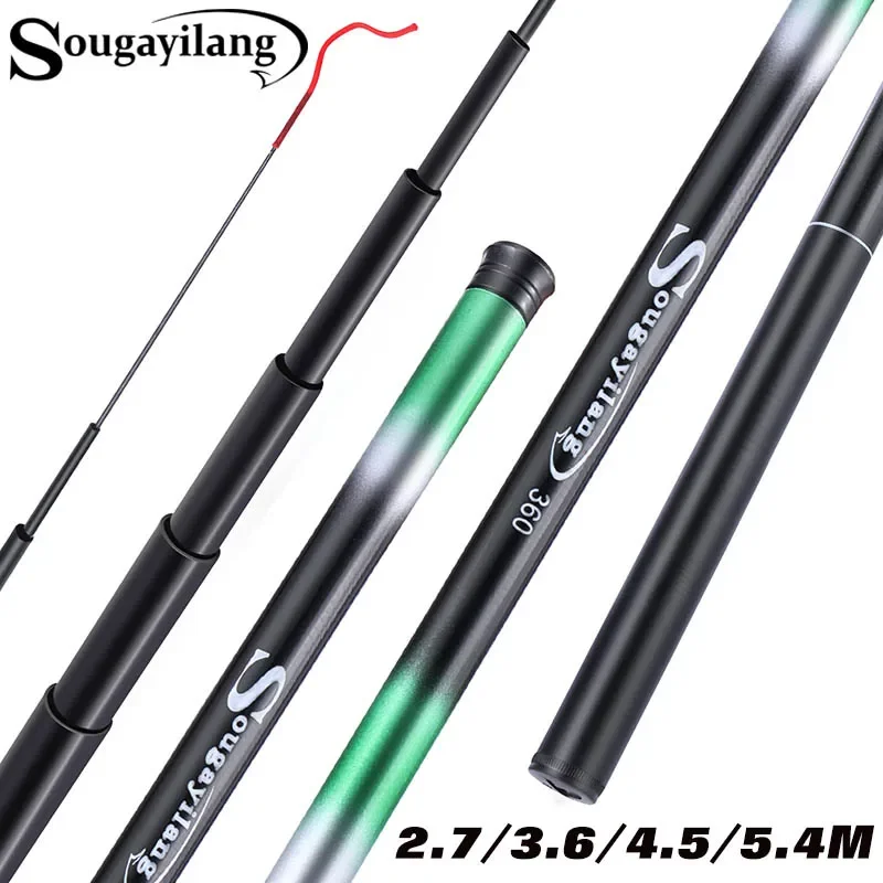 Sougayilang Ultra-Light Telescopic Carp Fishing Rod - 5 m Flexibility