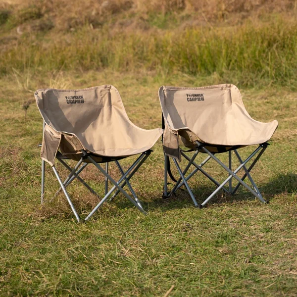 Comfortable Lightweight Moon Chair for Effortless Camping Relaxation