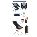 Compact Aluminum Folding Chair for Stylish Outdoor Comfort - Image 6