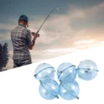Transparent Bead Fishing Floats Set - 5 Durable ABS Bubbles - Image 4