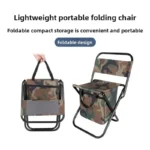 Comfortable Camping Chair with Retractable Backrest & Bag - Image 2
