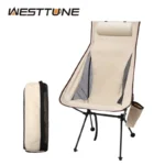 Ultimate Comfort Folding Camping Chair with Headrest - WEST TUNE