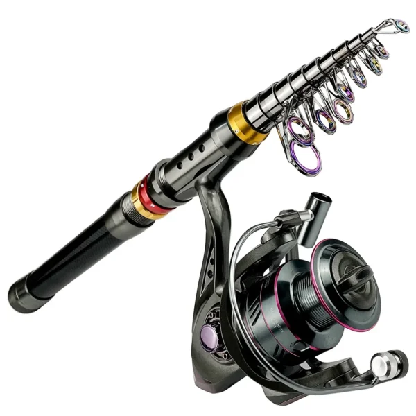 Ultimate Carbon Fiber Fishing Rod & Reel Combo – 1.8-3.6 m Adventure Ready!