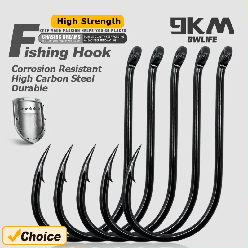 High-Performance 9 KM Fishing Hooks - Durable & Precise Catching
