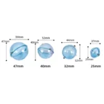 Transparent Bead Fishing Floats Set - 5 Durable ABS Bubbles - Image 5