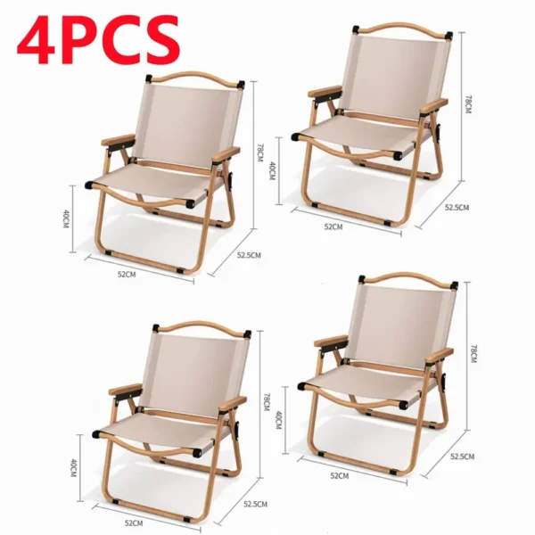 Chic Khaki Folding Chair for Ultimate Outdoor Comfort